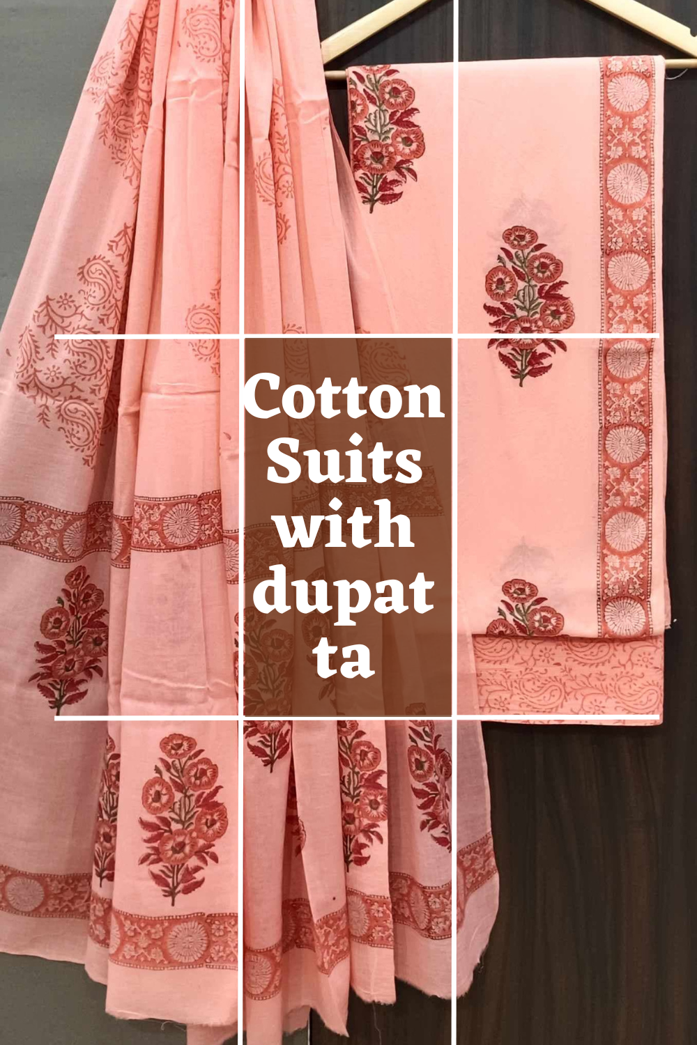 pure cotton suit with cotton dupatta