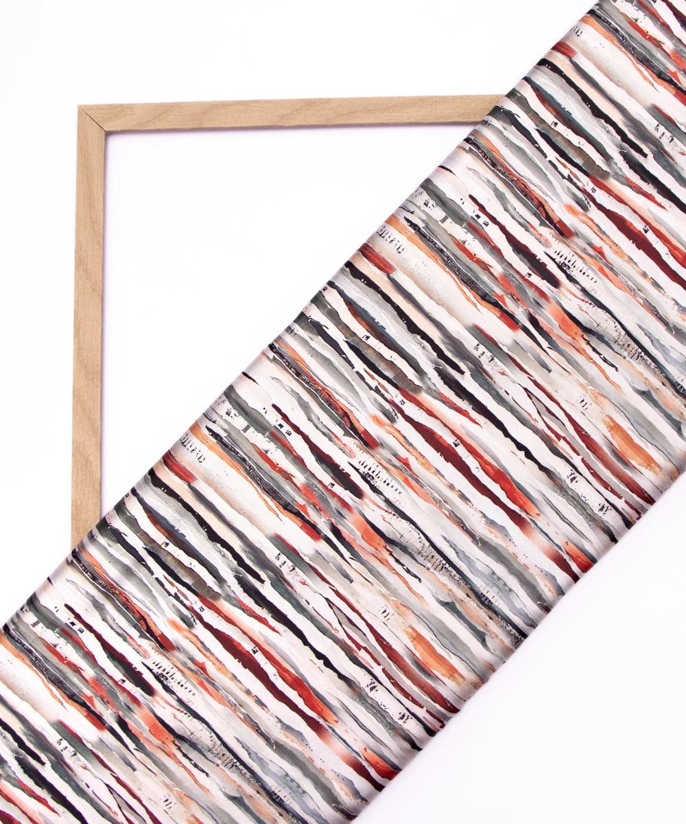 Printed Digital Floral Print Japan Satin Fabric