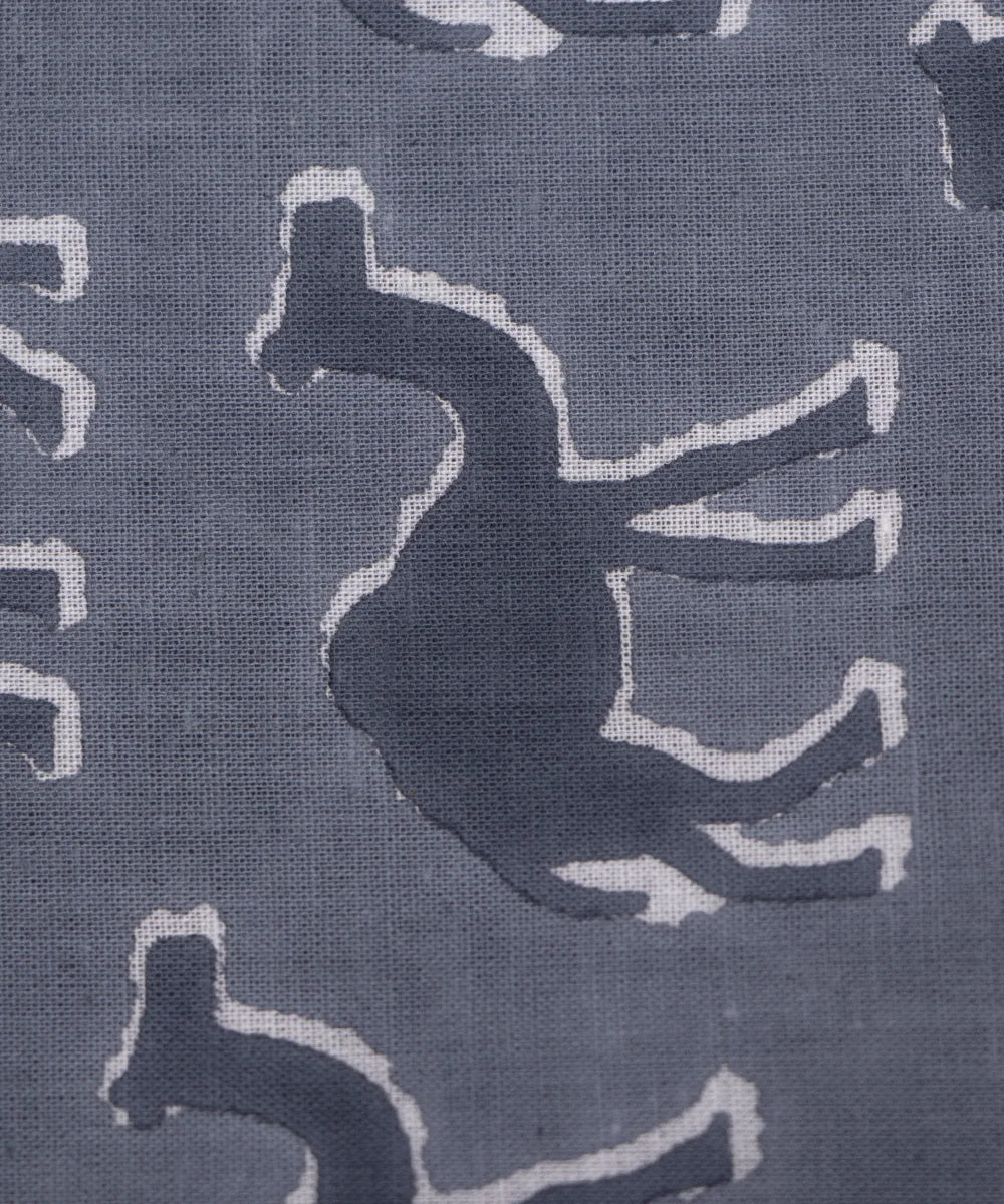 Jaipuri Screen Grey Camel Kids Printed Pure Cotton fabric