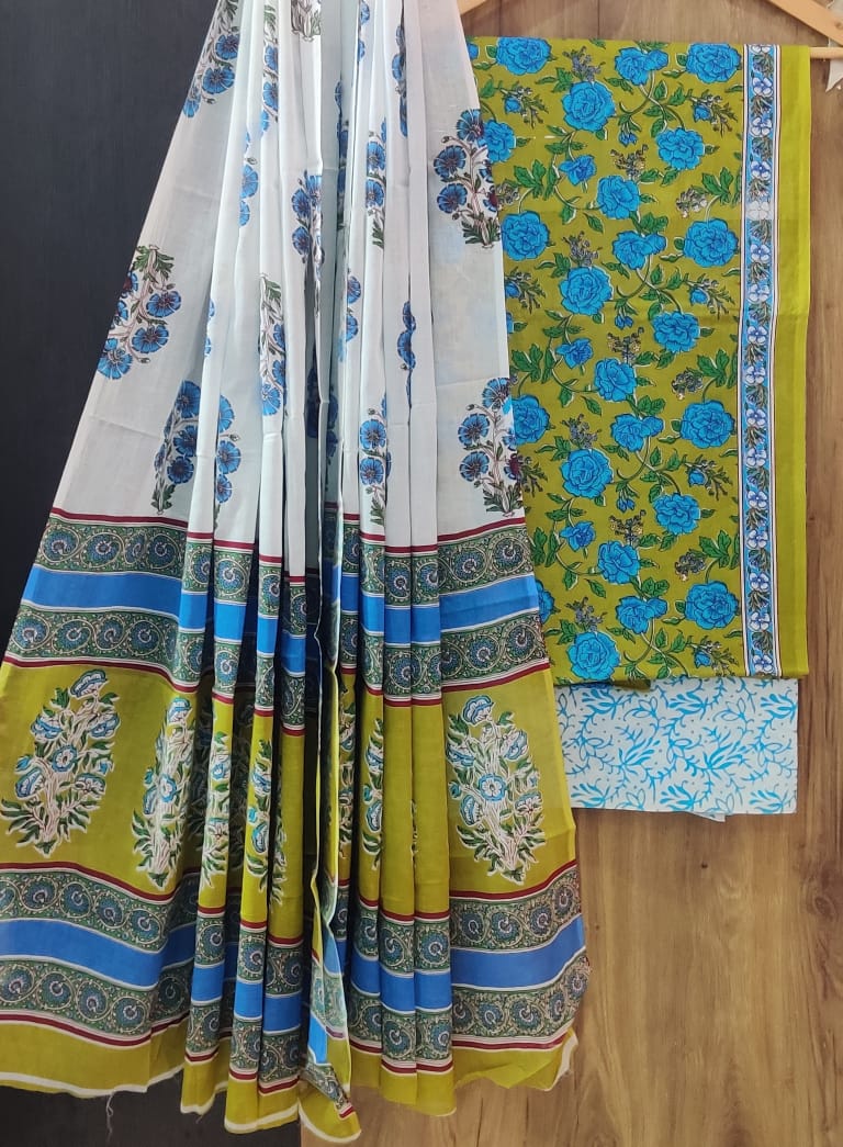 Cotton Suit With Mulmul Dupatta