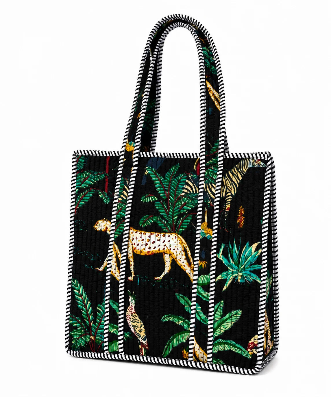14 Inch Cotton Printed Fabric Tote Bag – Stylish & Spacious Everyday Carry Bag