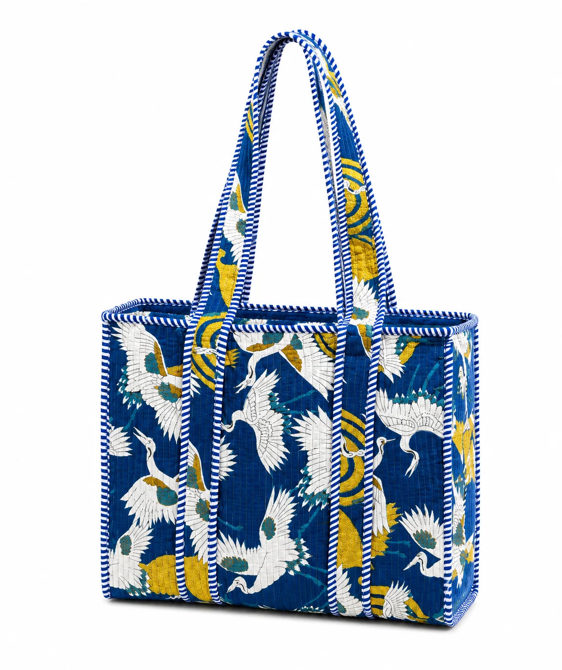 14 Inch Cotton Printed Fabric Tote Bag – Stylish & Spacious Everyday Carry Bag
