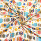 Jaipuri Screen Off White Owl Baby Printed Pure Cotton fabric