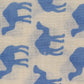 Jaipuri Screen Light Blue Kids Animal Printed Pure Cotton fabric