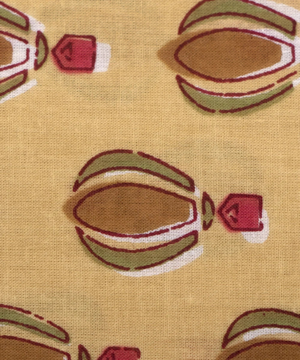 Jaipuri Screen Beige Kids Printed Pure Cotton fabric