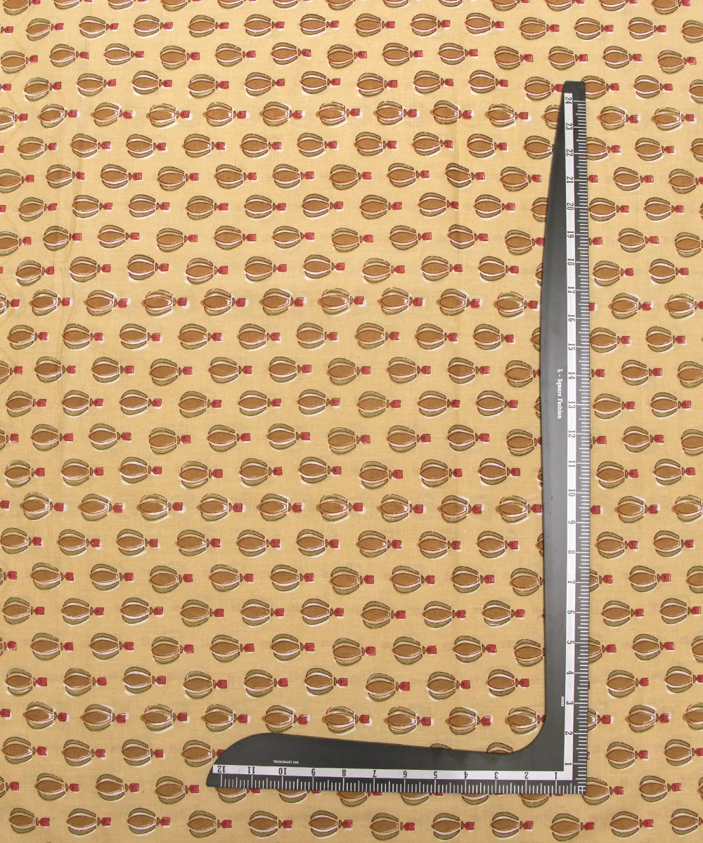 Jaipuri Screen Beige Kids Printed Pure Cotton fabric