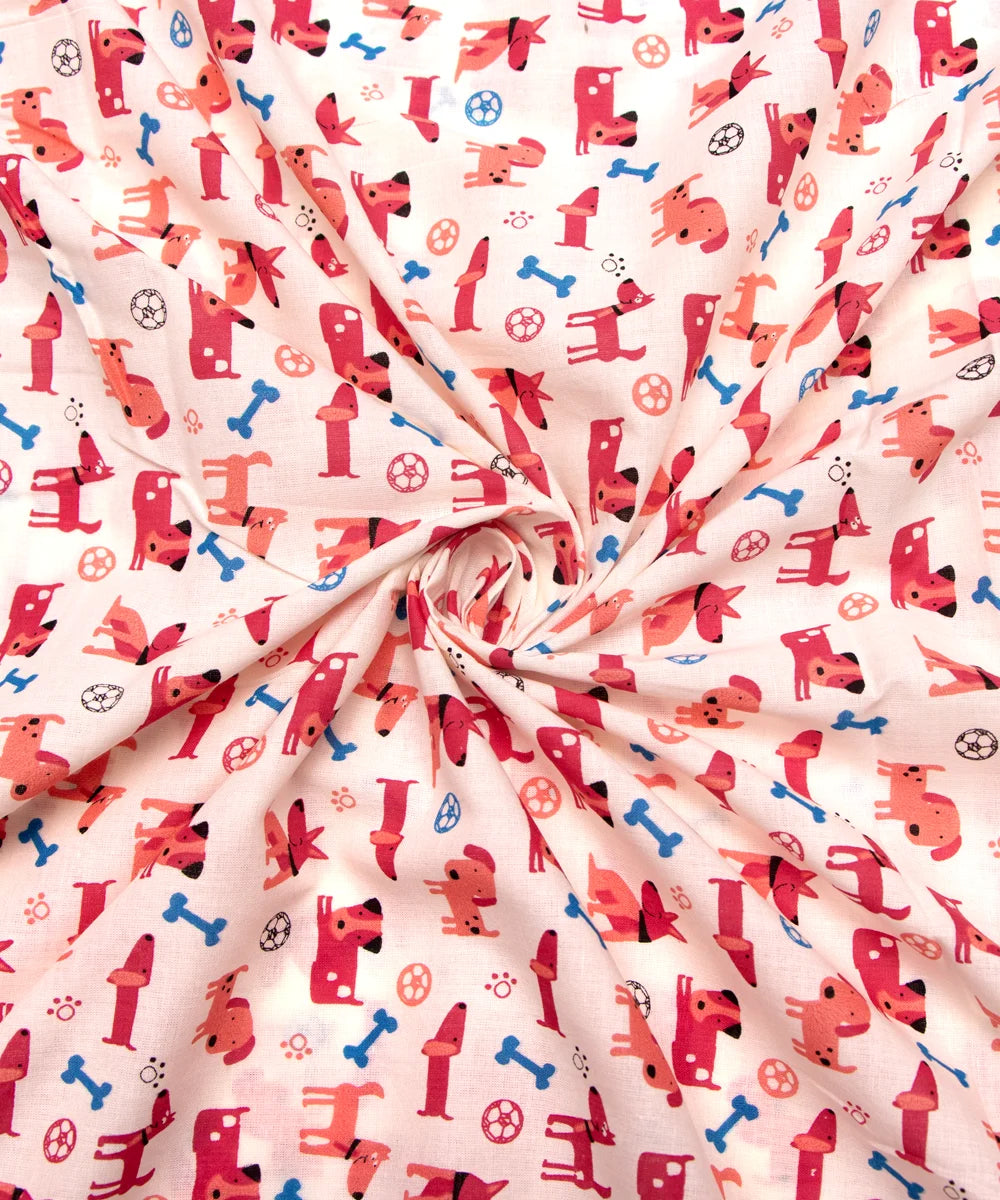 Jaipuri Screen Kids Printed Pure Cotton Fabric