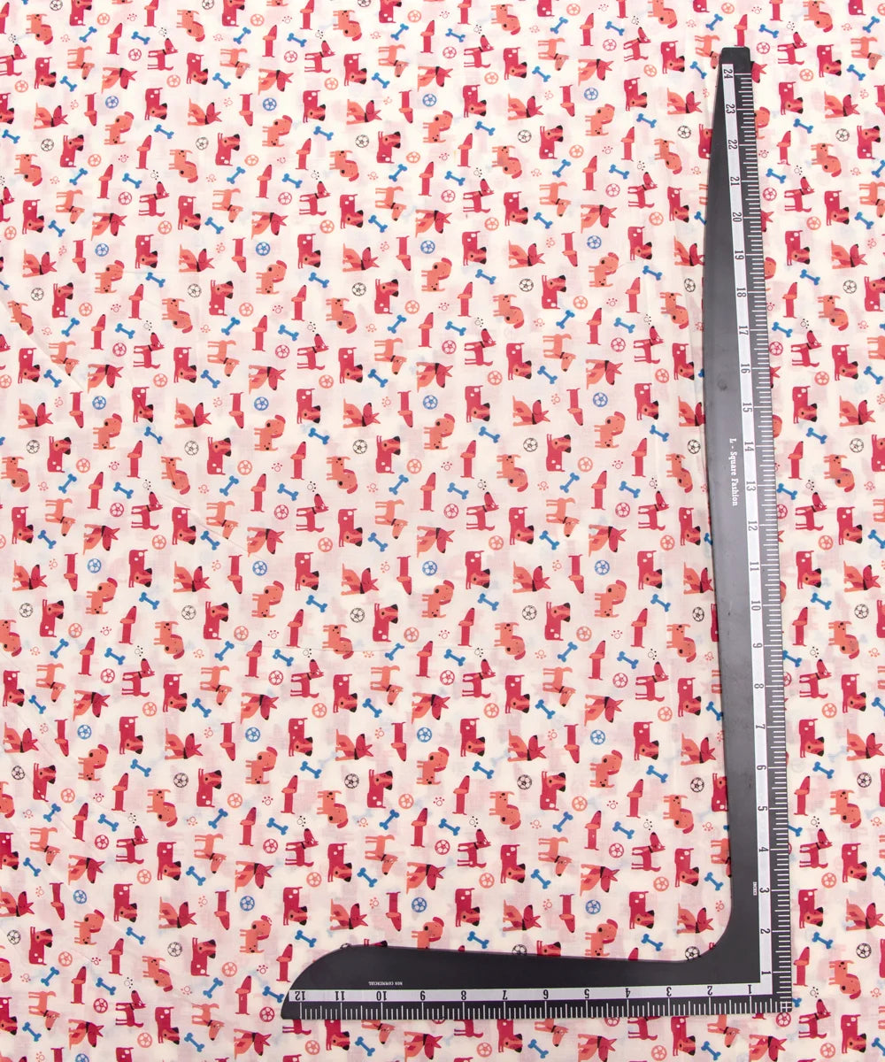 Jaipuri Screen Kids Printed Pure Cotton Fabric