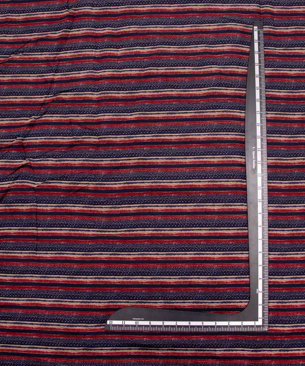 Printed Maroon Muslin Fabric Set ( Top and bottom 2.5 meter each )