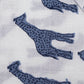 Screen Blue Giraffe Animal Kids Print Pure Cotton fabric