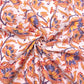 Jaipuri handblock Floral White Printed Floral Natural Dye Soft Pure Cotton Fabric