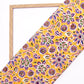 Jaipuri handblock Yellow Floral Printed Natural Dye Soft Pure Cotton Fabric