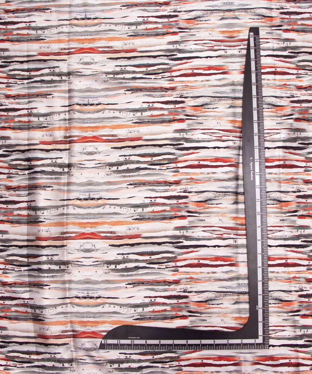 Printed Digital Floral Print Japan Satin Fabric