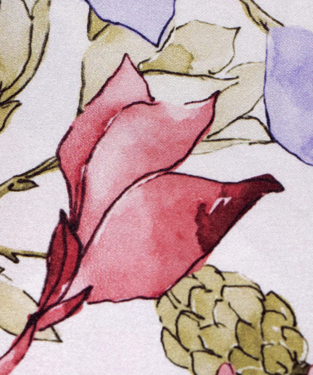 Multicolor Floral Printed Digital Floral Print Japan Satin Fabric