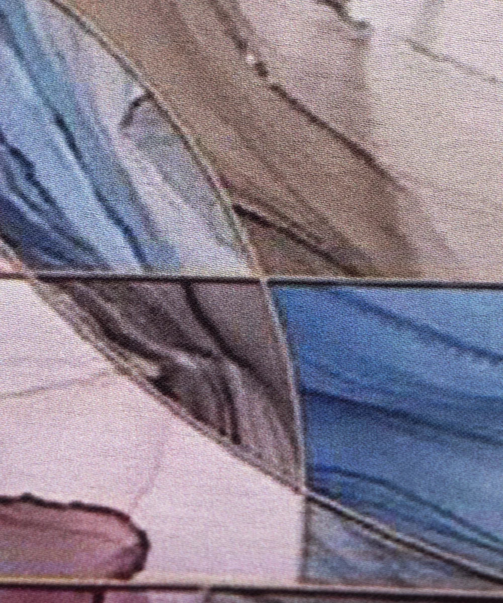 Abstract Printed Digital Floral Print Japan Satin Fabric