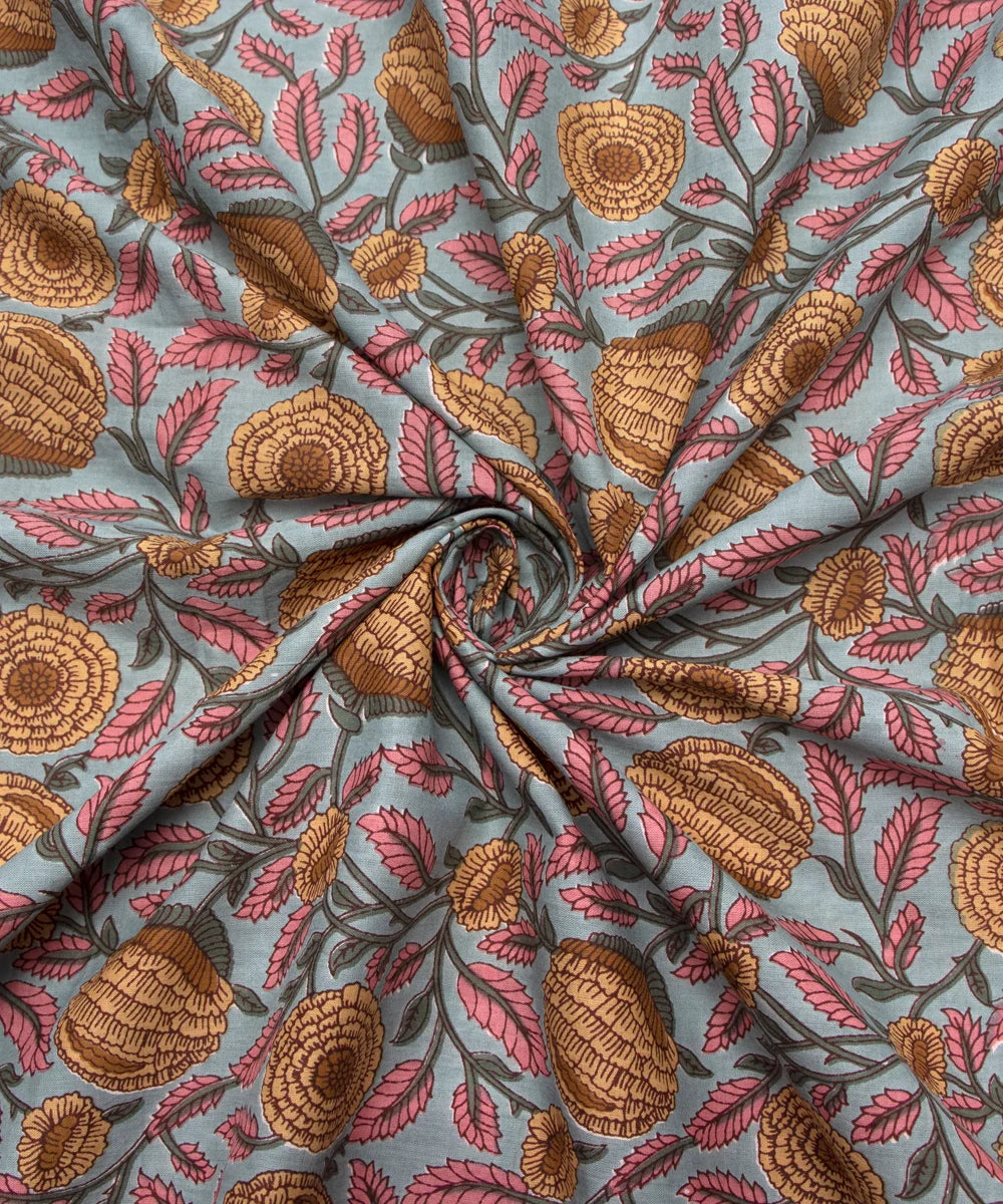 Jaipuri Screen Printed Jaal Pure Cotton Fabric