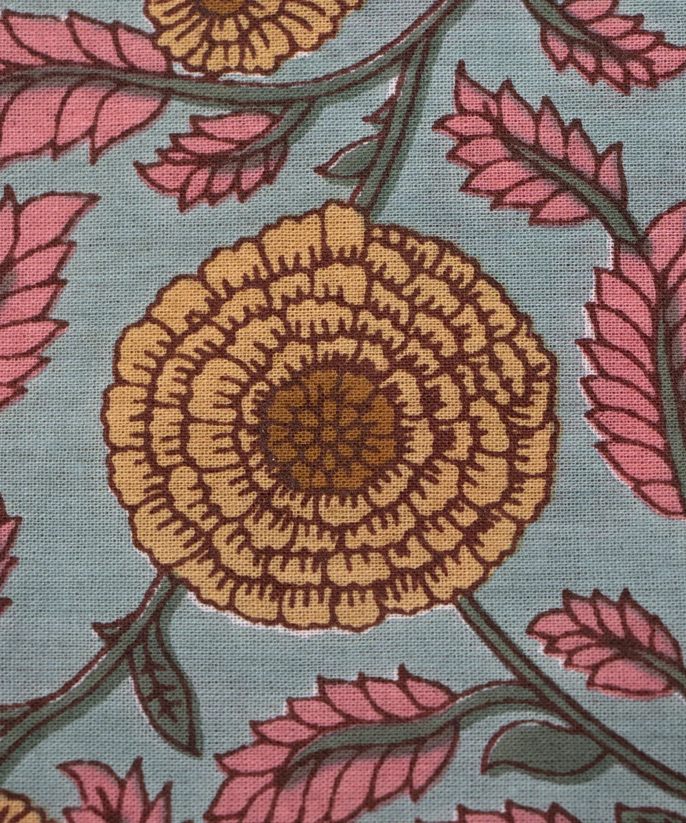 Jaipuri Screen Printed Jaal Pure Cotton Fabric