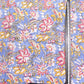 Jaipuri handblock Light Blue Printed Floral Natural Dye Soft Pure Cotton Fabric