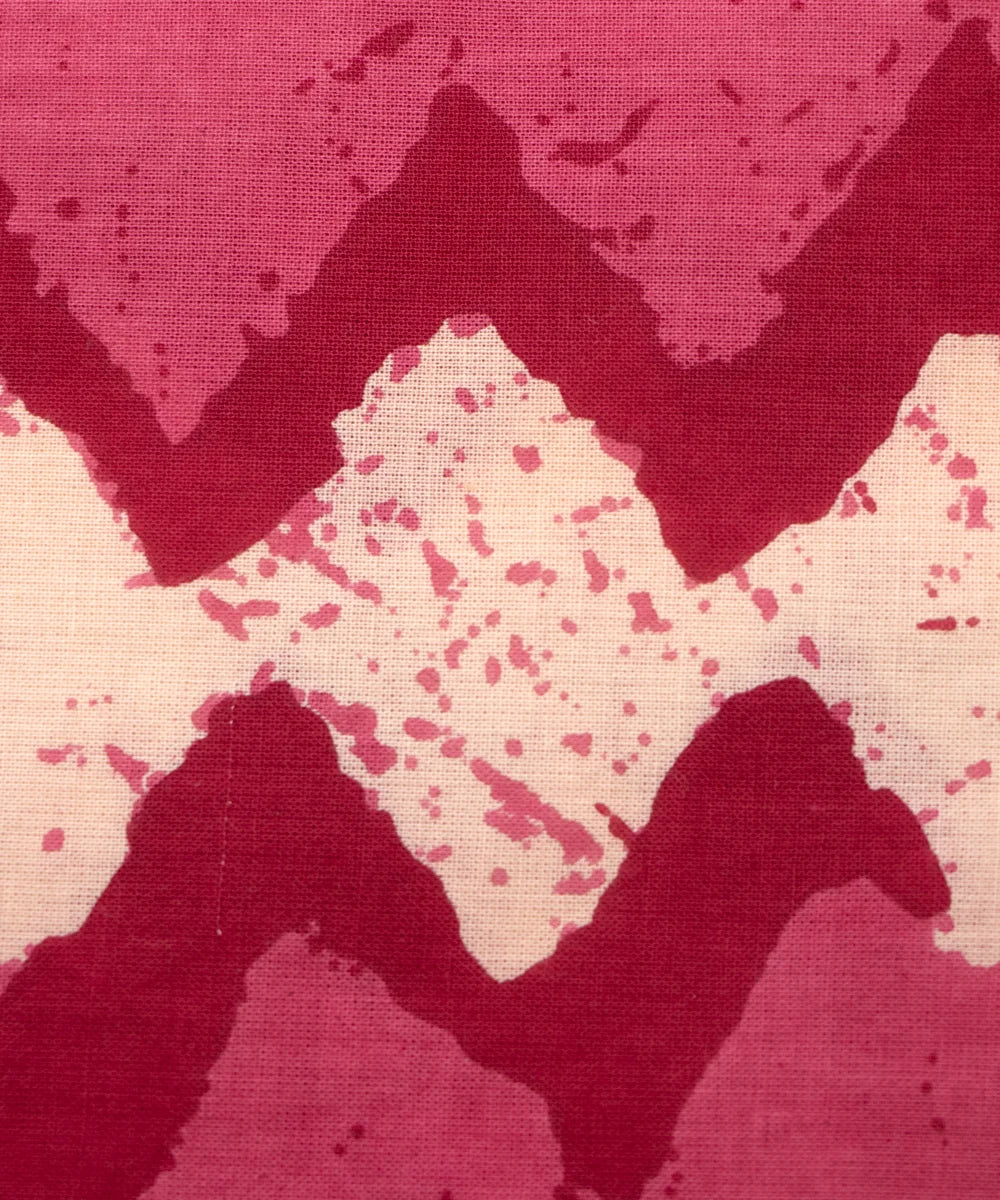 Jaipuri Screen Printed Pinkish Pure Cotton Fabric