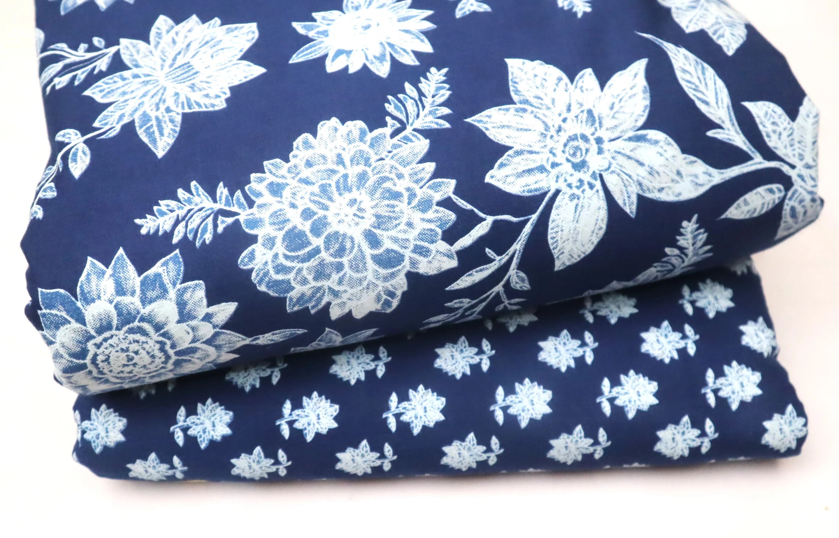 Screen Printed Pure Cotton Fabric Set ( Top and bottom 2.5 meter each )