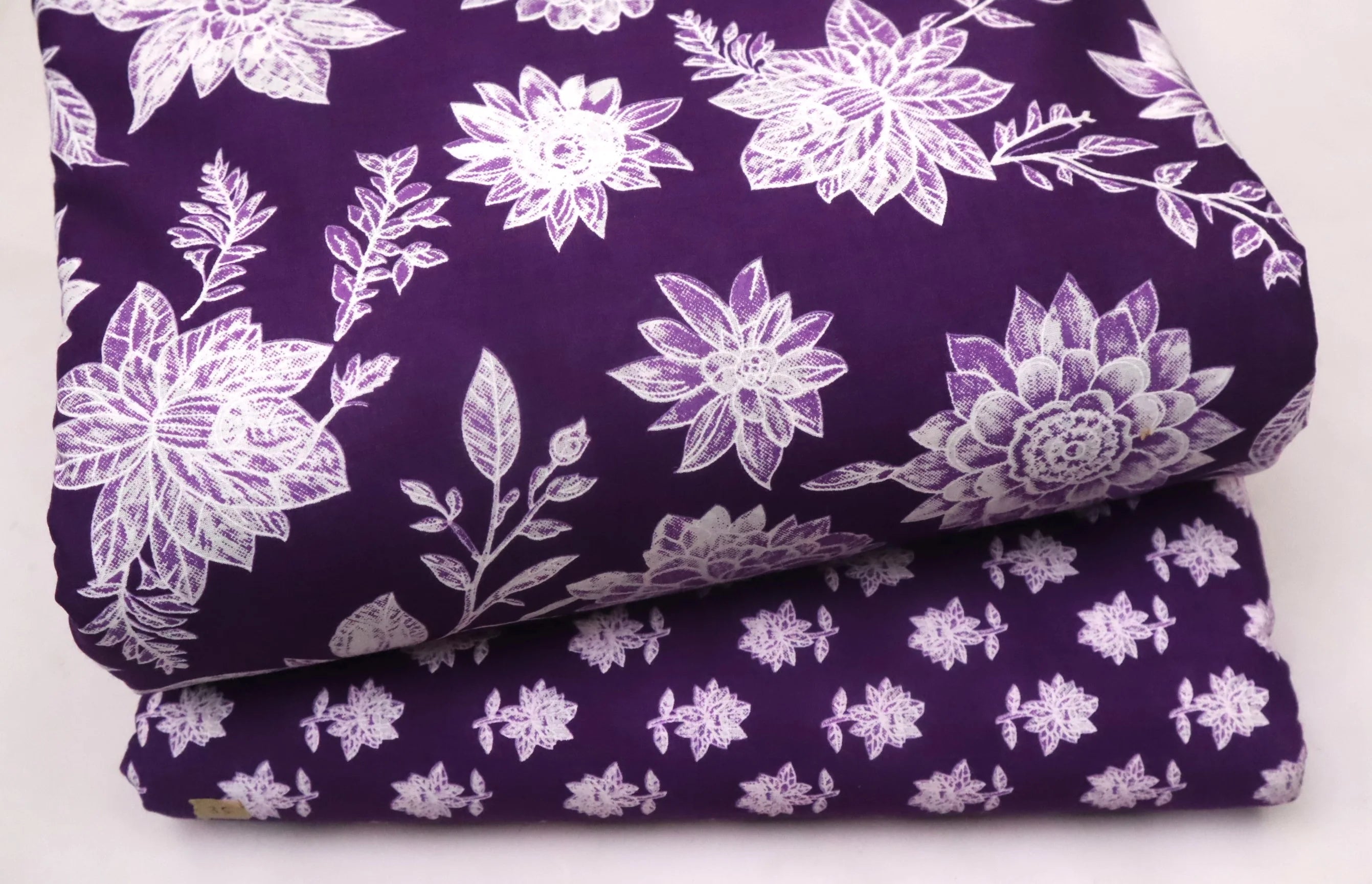 Screen Printed Pure Cotton Fabric Set ( Top and bottom 2.5 meter each )