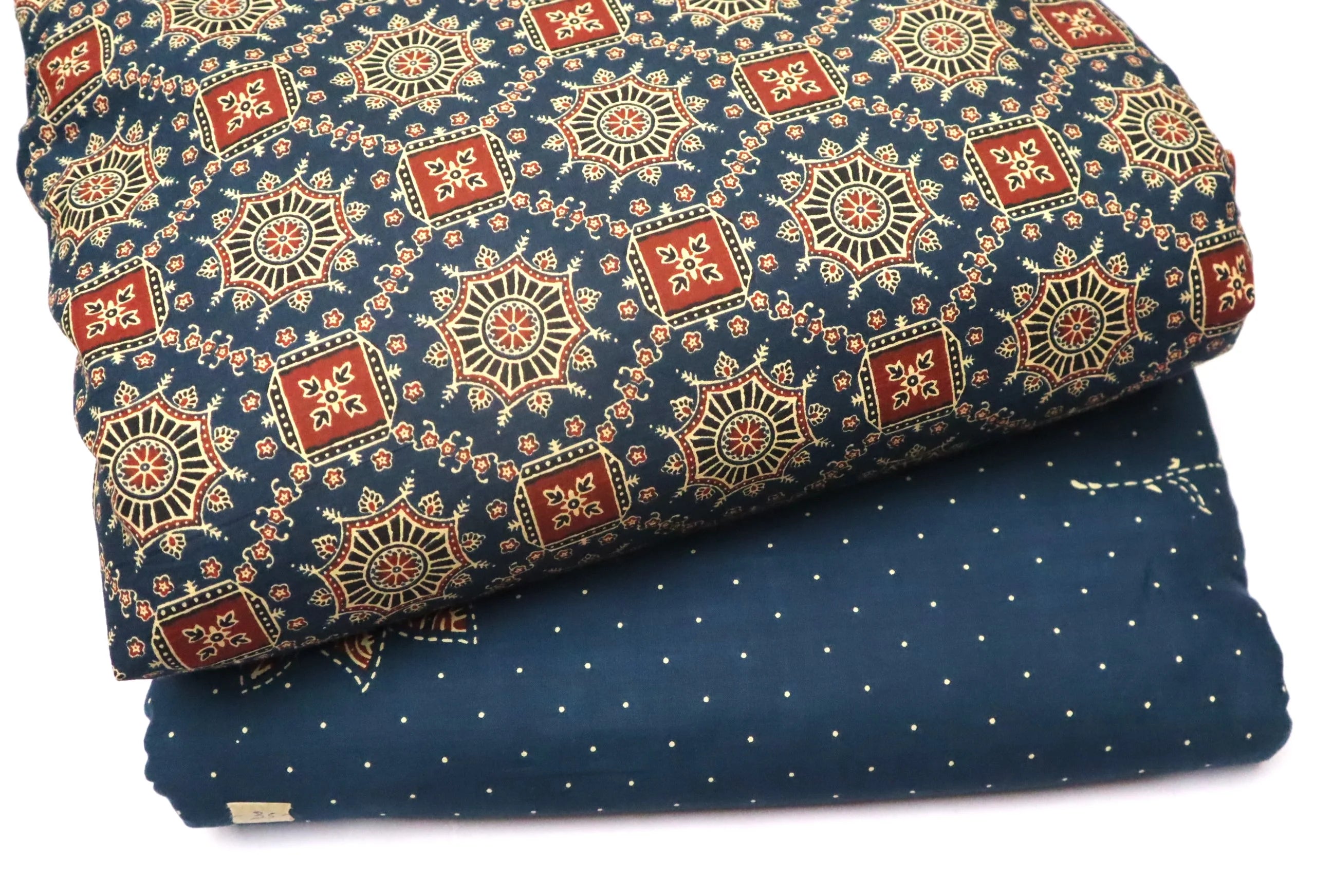 Screen Printed Pure Cotton Fabric Set ( Top and bottom 2.5 meter each )