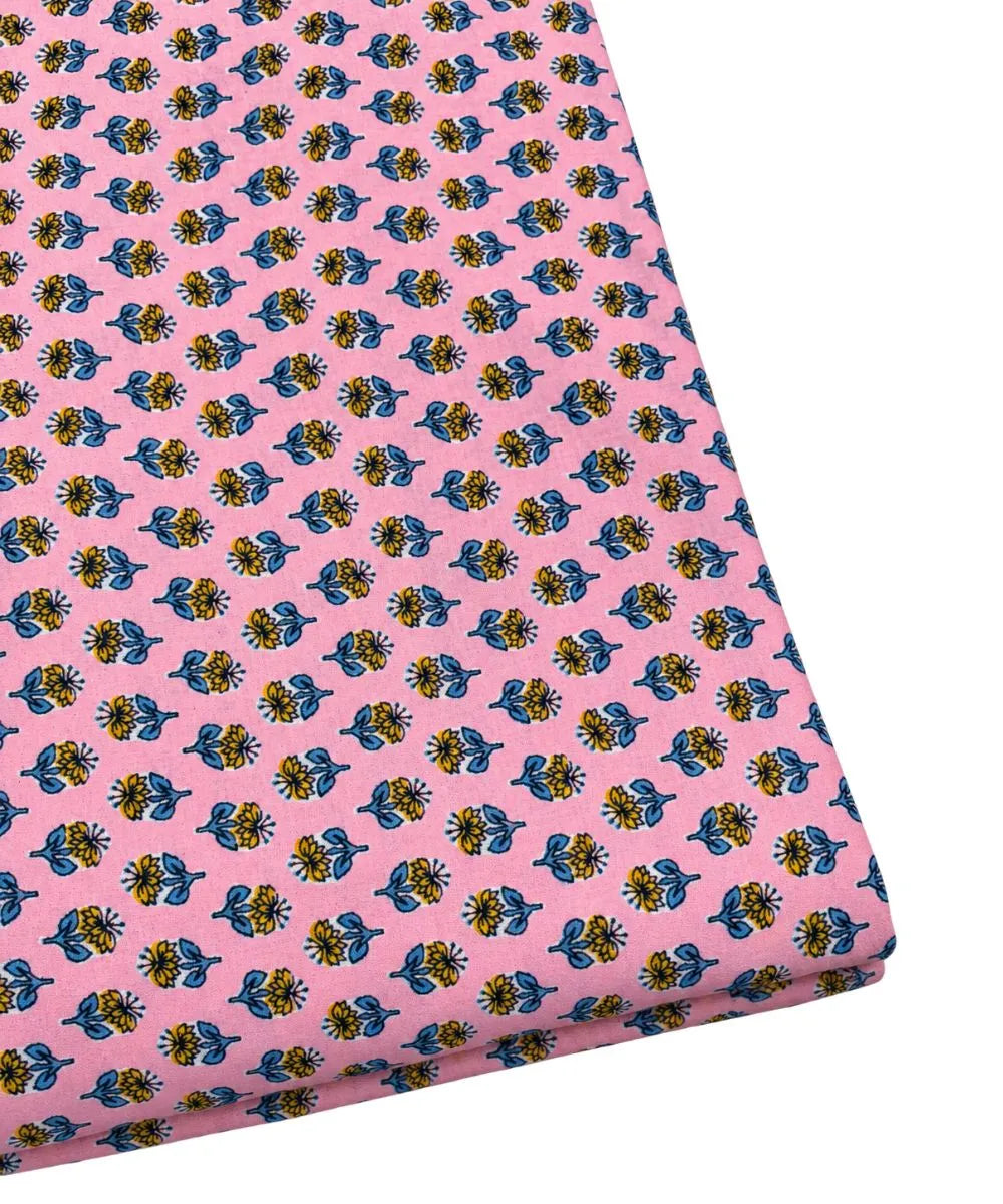 Jaipuri Floral Screen Printed Cotton Fabrics