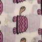 Screen Dull Pink Turtle Animal Kids Print Pure Cotton fabric