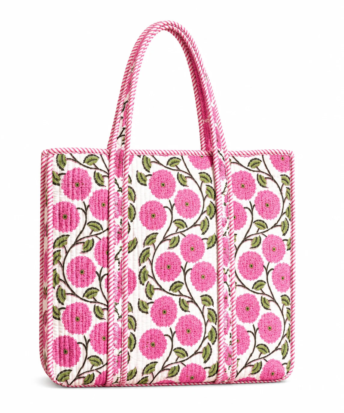 18 Inch Cotton Printed Fabric Tote Bag – Stylish & Spacious Everyday Carry Bag