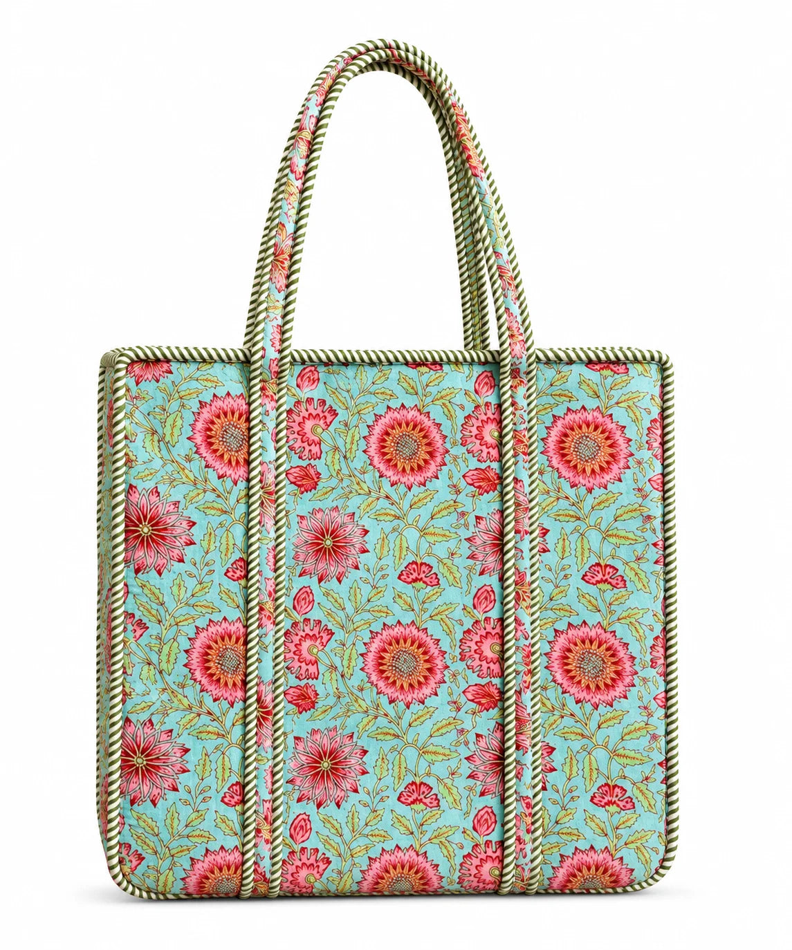 18 Inch Cotton Printed Fabric Tote Bag – Stylish & Spacious Everyday Carry Bag