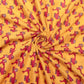 Jaipuri Screen Yellow Kids Printed Pure Cotton Fabric