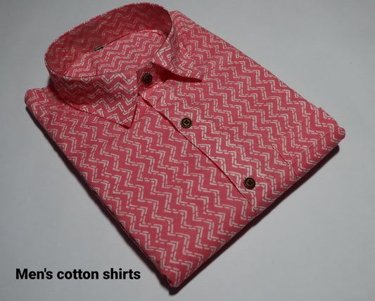 Men's Half Sleeves Cotton Shirt