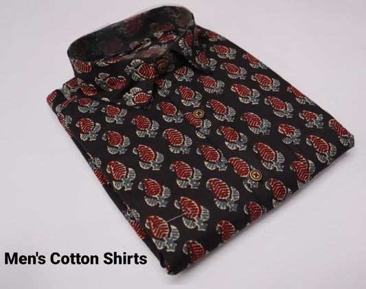 Men's Half Sleeves Cotton Shirt