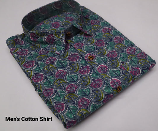 Men's Half Sleeves Cotton Shirt