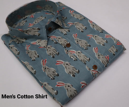 Men's Half Sleeves Cotton Shirt