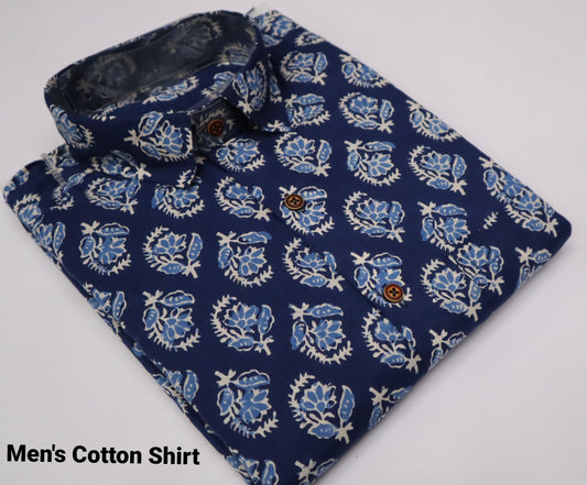 Men's Half Sleeves Cotton Shirt