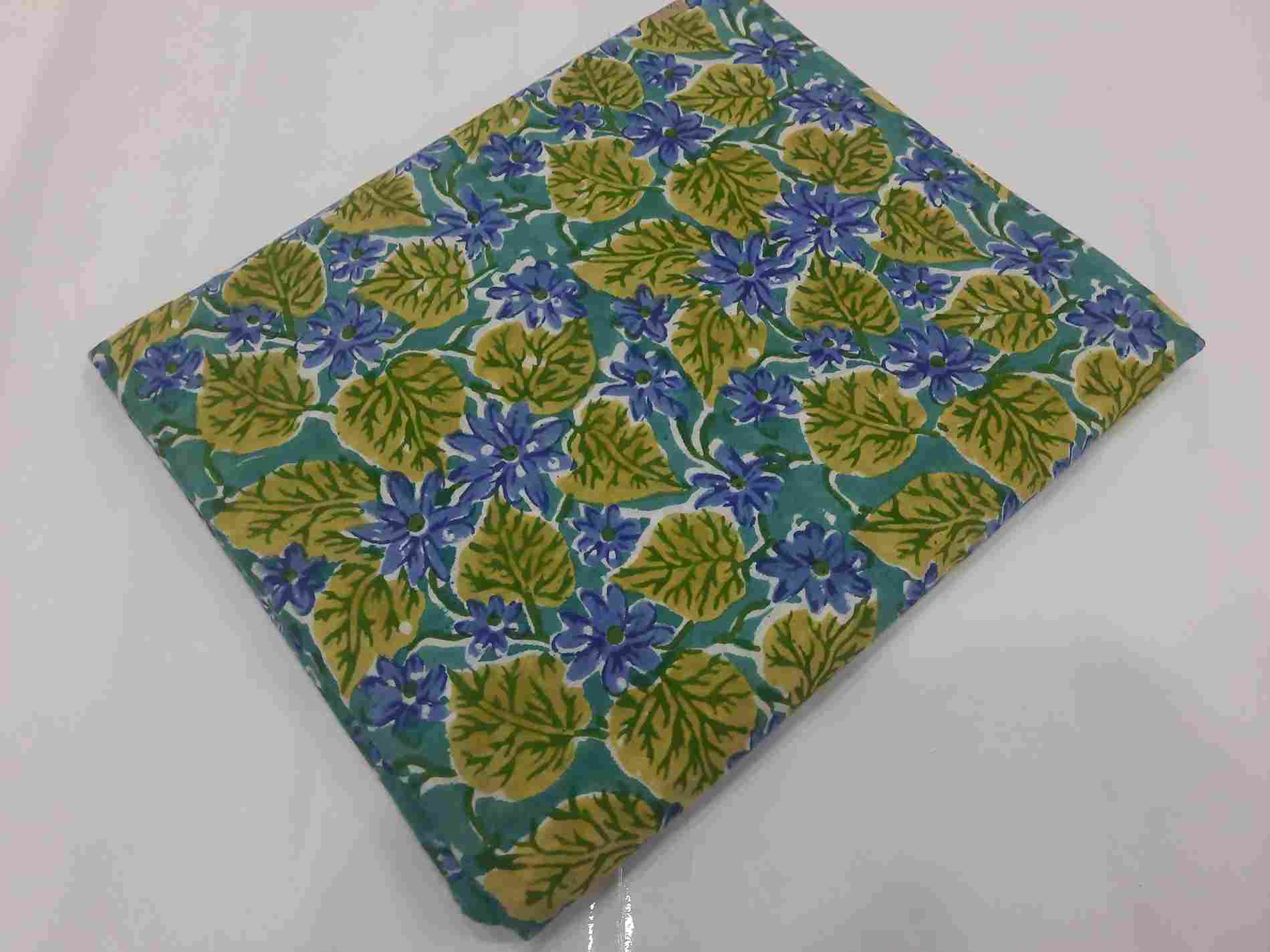 Buy Pure Printed Soft Cotton Block Print Fabric Online