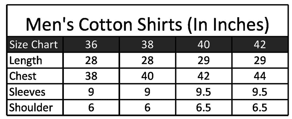 Men's Half Sleeves Cotton Shirt