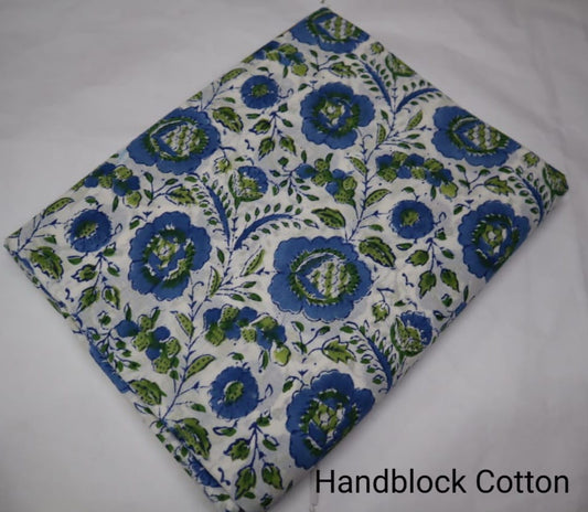 Handblock Printed Natural dye  Soft Cotton fabrics