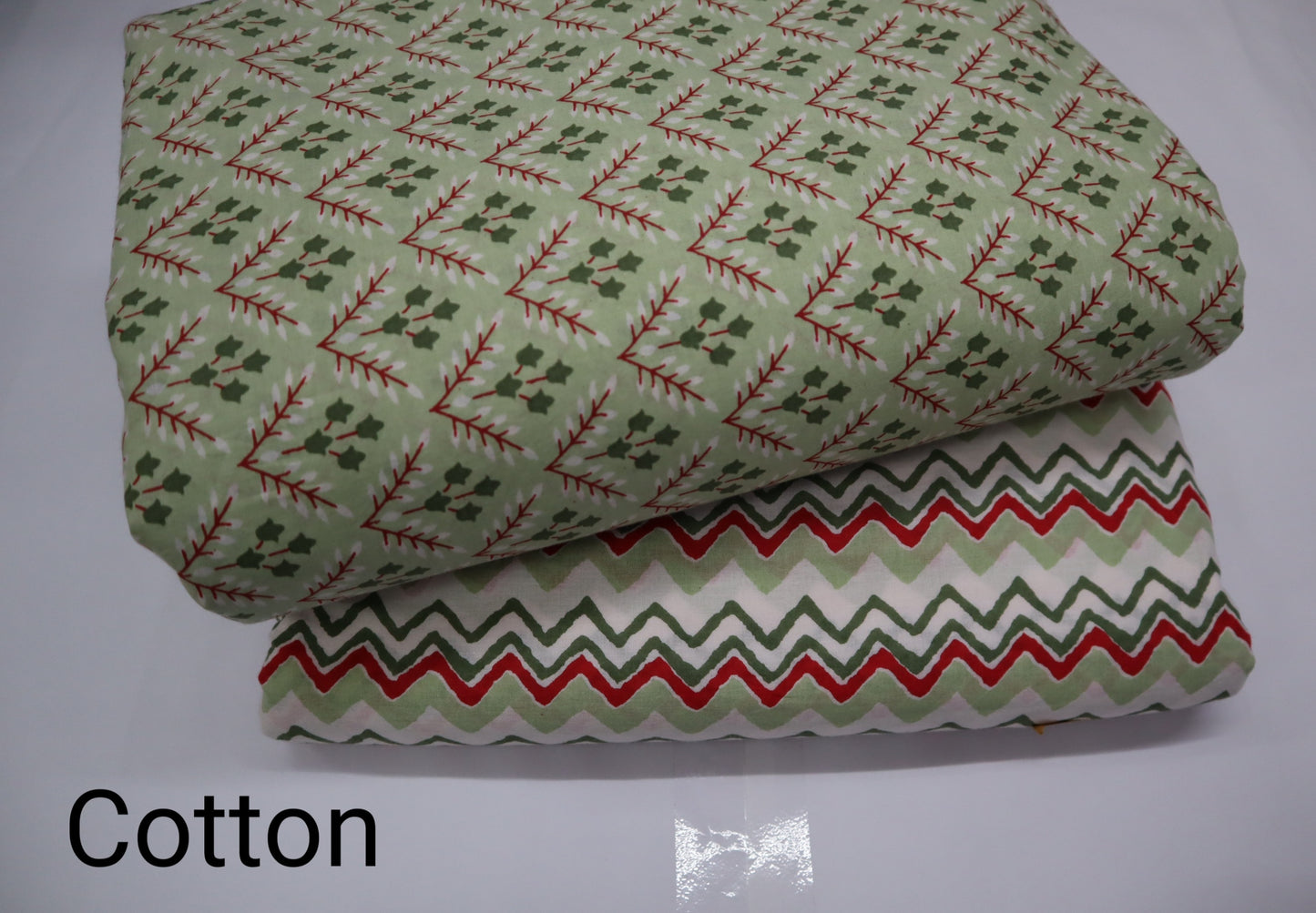 Screen printed Mix and Match Pure Cotton Fabric ( Top and bottom 2.5 meter each )