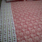 Red Jaal Pure Cotton Jaipuri Bedsheets for Double Bed with Pillow Covers, 90" x 108" King Size, 180 TC, Breathable and Skin Friendly