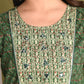 Screen Dark Green Printed Pure Cotton Kurti With Pant Set
