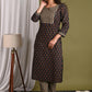 Screen Nevi Blue Printed Pure Cotton Kurti With Pant Set