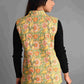 Winter Green Sleeveless Reversible Jaipuri Cotton Quilted Jackets For Women