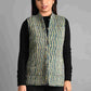 Winter Blue Sleeveless Reversible Jaipuri Cotton Quilted Jackets For Women