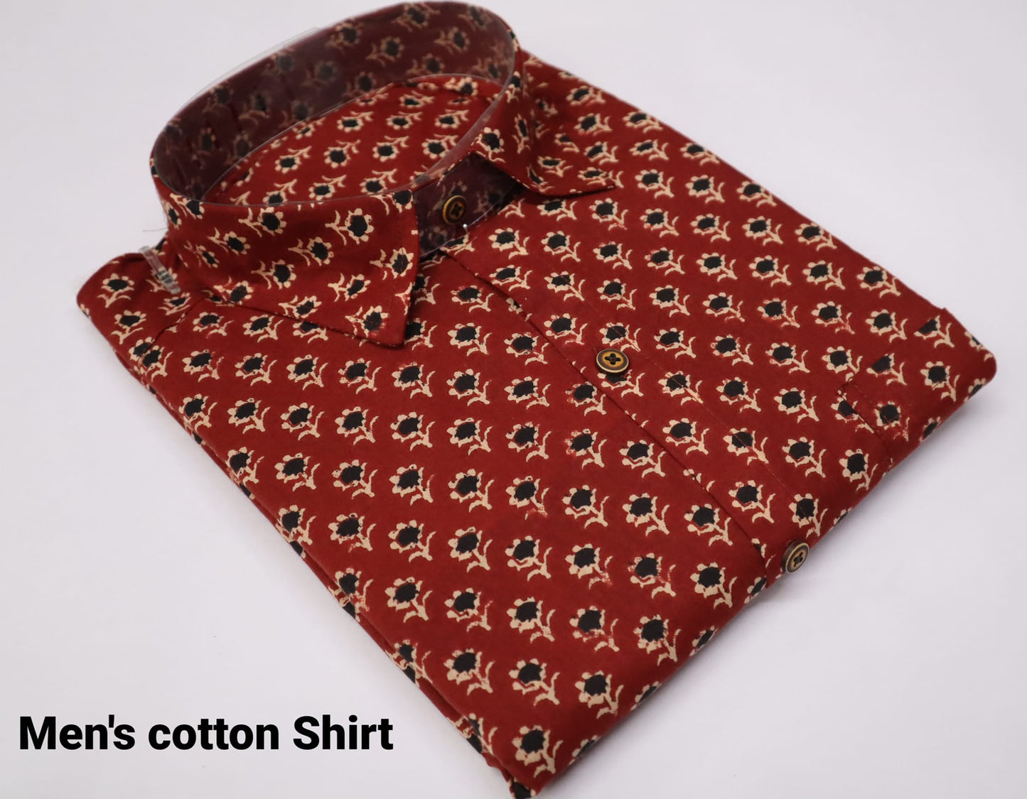 Men's Half Sleeves Cotton Shirt